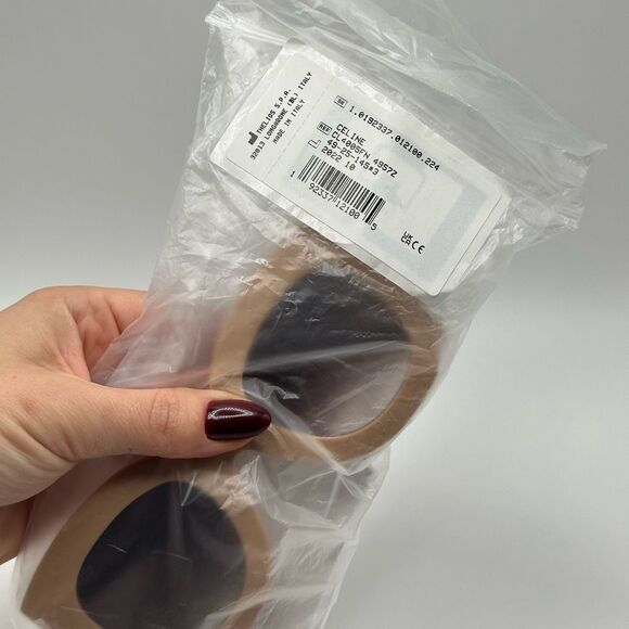 NEW CELINE Sunglasses CL4005FN 4957Z Beige/Violet Gradient Women - Picture 11 of 11